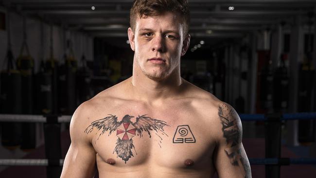 Jimmy Crute has landed a UFC contract. Picture: Daniel Pockett