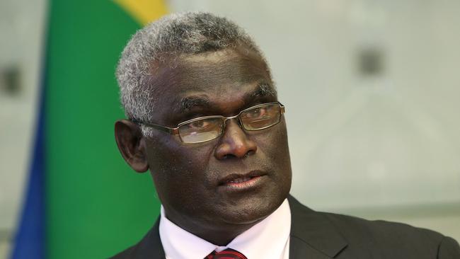 Solomon Islands PM Manasseh Sogavare. Picture: Kym Smith