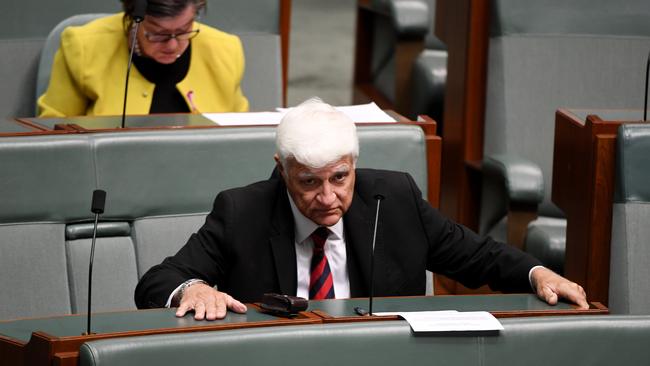 Independent MP Bob Katter warned he would be a “raging fury” unless the governm­ent took on debt from stricken cattle farmers. Picture: Getty Images 