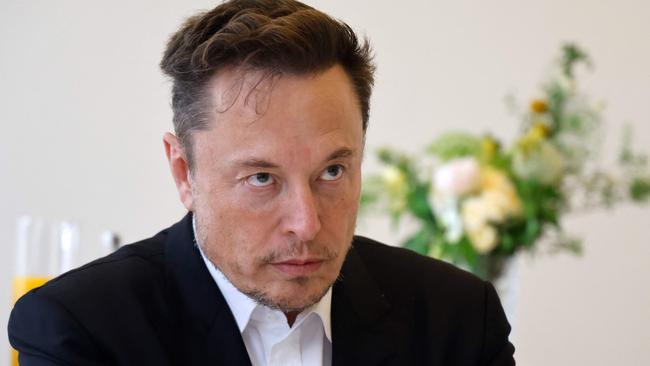 Electric car maker Tesla CEO Elon Musk doesn’t agree with WFH. Picture: Ludovic Marin / POOL / AFP