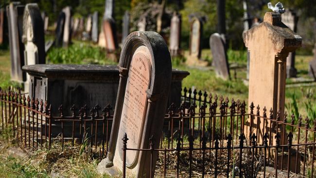 The cost of burials in Sydney cemeteries has been revealed. Picture: AAP/Joel Carrett