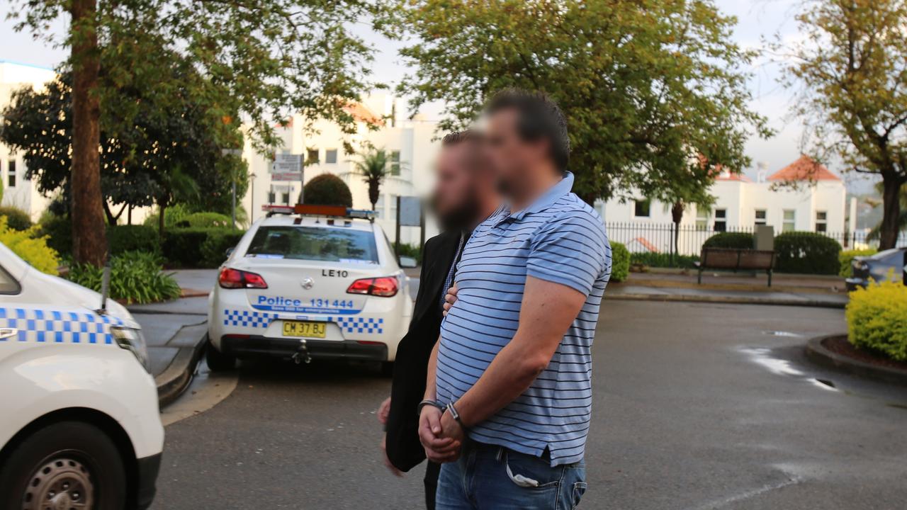 Detectives arrest Scott Miller in 2021. Picture: NSW Police Force