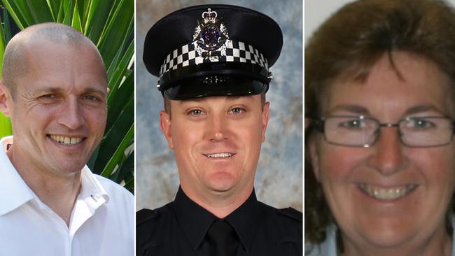 Senior Constable Kevin King, Constable Glen Humphris and Leading Senior Constable Lynette Taylor were among the four police officers killed on the Eastern Freeway on Wednesday night.