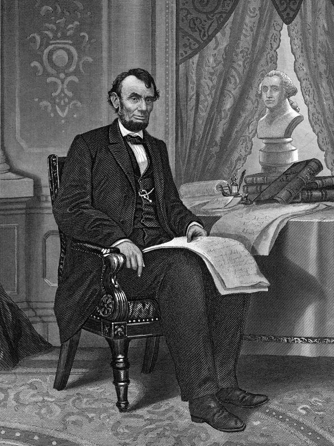 Former US president Abraham Lincoln.