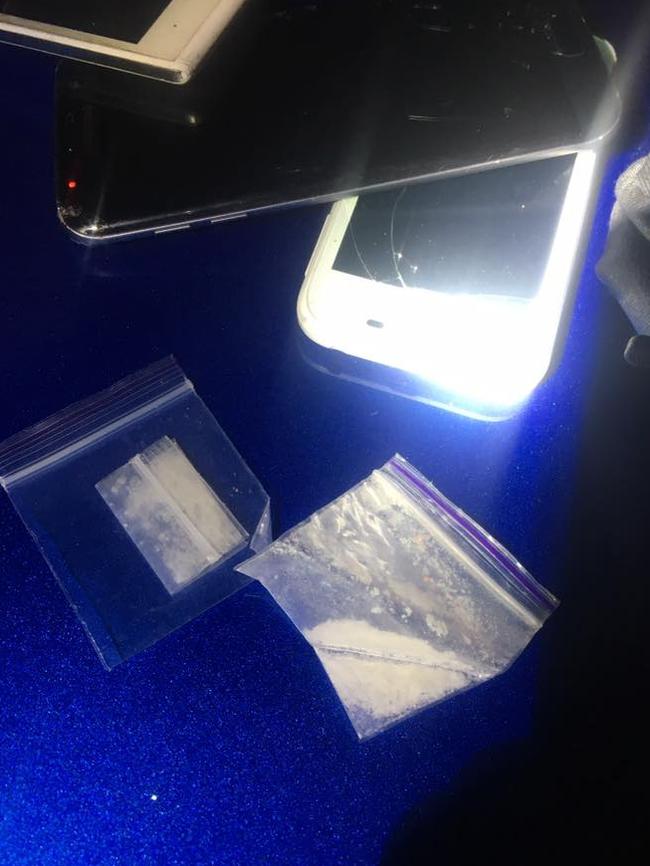 Police allegedly recovered a stash of drugs following the traffic stop. Picture: Supplied/NSW Police