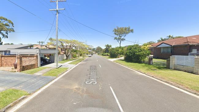 The home invasion happened along Skyline Terrace, Burleigh Heads. Photo: Google