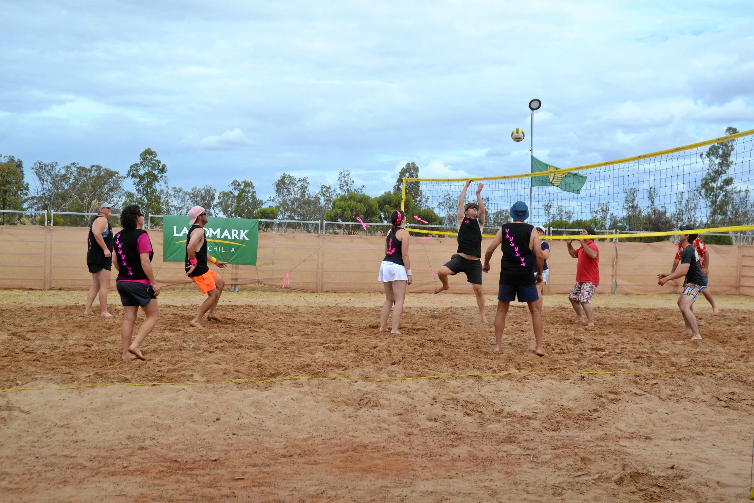 The Dulacca Sports Club annual Bush Beach Volleyball tournament. Picture: Kate McCormack