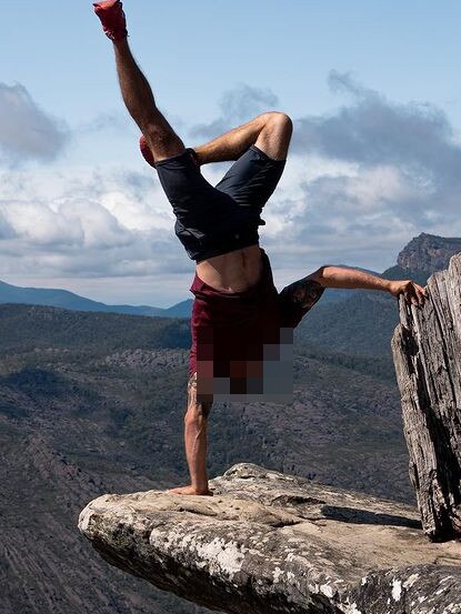 The lookout is popular among daredevils.