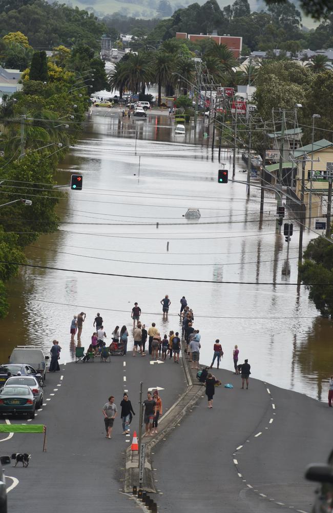 Flooding in Lismore last year.