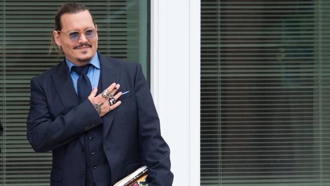 Johnny Depp was awarded $US10 million ($A14 million) in defamation compensatory damages and $US5 million ($A7m) in punitive damages. Picture: Cliff Owen/Consolidated News Pictures/Getty Images