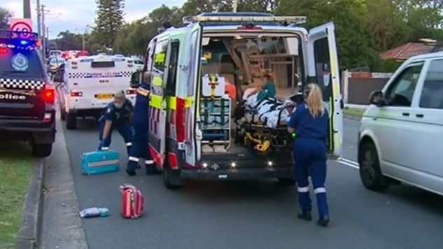 Emergency services were called to the scene on Sunday. Picture: Nine News