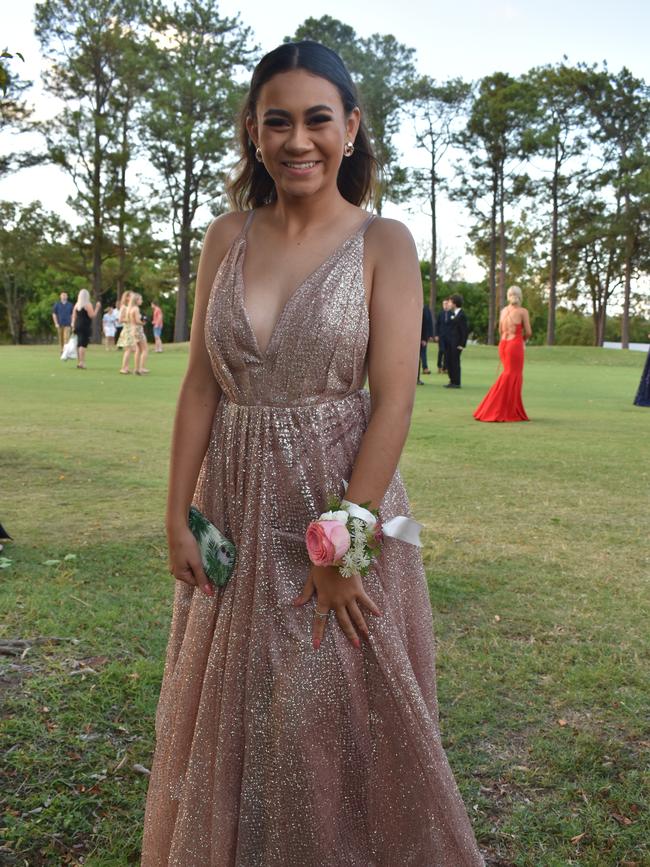 Rebecca Davidson at the Pioneer State High School formal at the Mackay Golf Course on Friday November 20. Picture: Zizi Averill