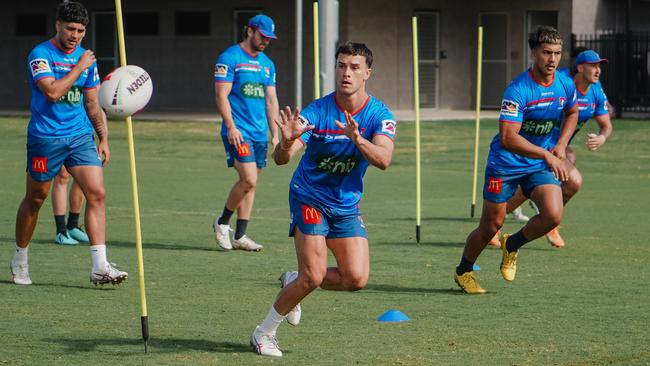 David Armstrong in action during preseason. Picture: Knights Media.