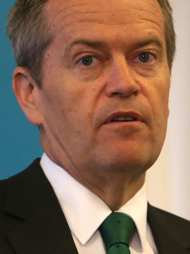 Low blow ... Opposition Leader Bill Shorten isn’t polling as our preferred PM. Picture: Kym Smith