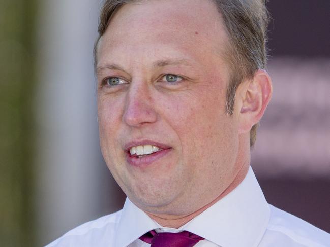 Queensland's Deputy Premier and Minister for State Development, Infrastructure, Local Government and Planning, Steven Miles, talking to the media at a COVID19 press conference at Suncorp Stadium on Friday 24 September 2021. Picture: Jerad Williams