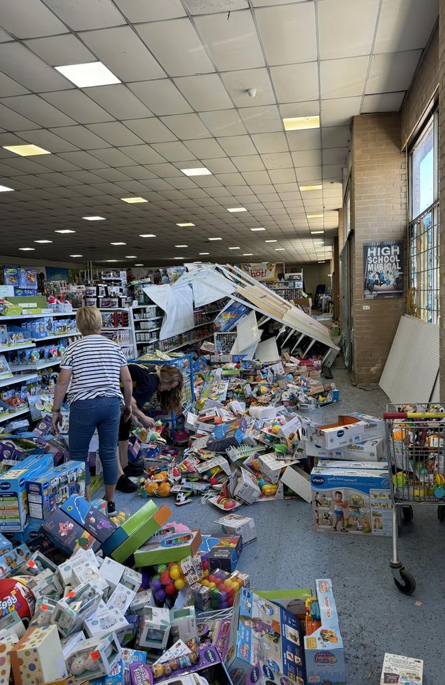 An estimated $1000 worth of toys was ripped from the store.