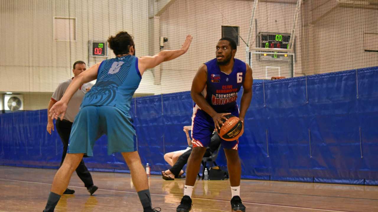 EMOTIONAL TIMES: The Toowoomba Mountaineers will be without star guard Damon Bozeman for their QBL season opener against the Cairns Marlins. Bozeman has flown home to the USA after the sudden death of a close friend. Picture: Sean Teuma