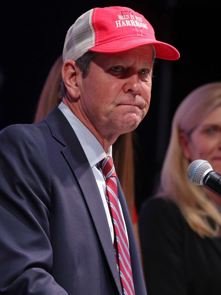 Georgia Governor Brian Kemp refused to back the former president’s challenge of his state’s election results. Picture: Alex Wong/Getty Images/AFP