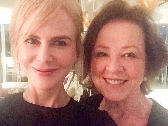 Actress Nicole Kidman with her mother Janelle Kidman. Picture: Instagram