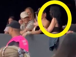 Katy Perry in the VIP section at Taylor Swift's Sydney concert.