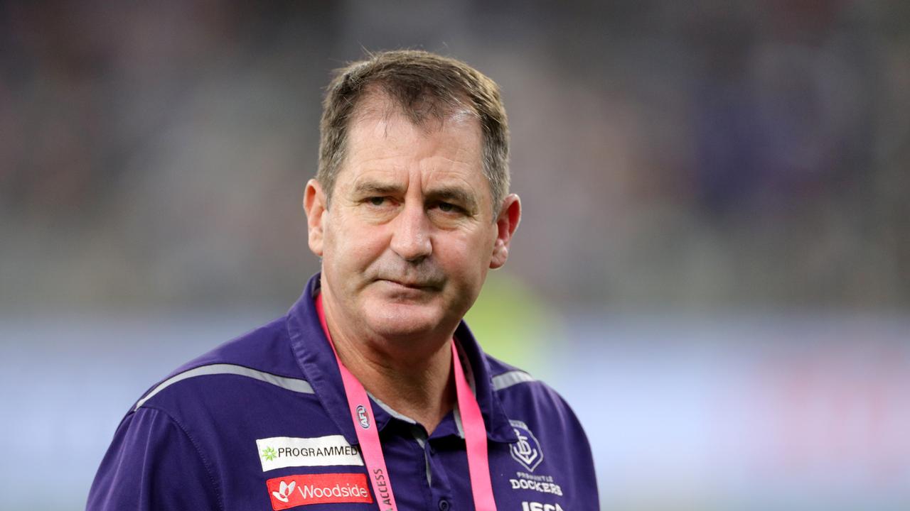 Ross Lyon gave Langdon tough love at the Dockers. Picure: AAP Image/Richard Wainwright