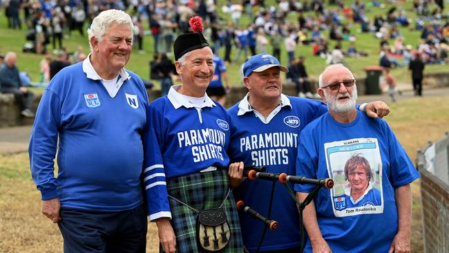 Fans gathered at Henson Park in Newtown to say farewell to Tommy Raudonikis. Picture: NSW NewsWire.