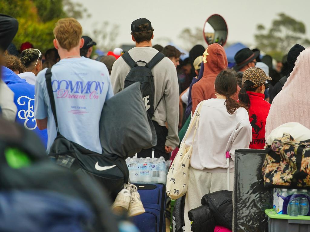 Concertgoers are seen entering the Beyond the Valley dance festival. Picture: NewsWire / Luis Enrique Ascui