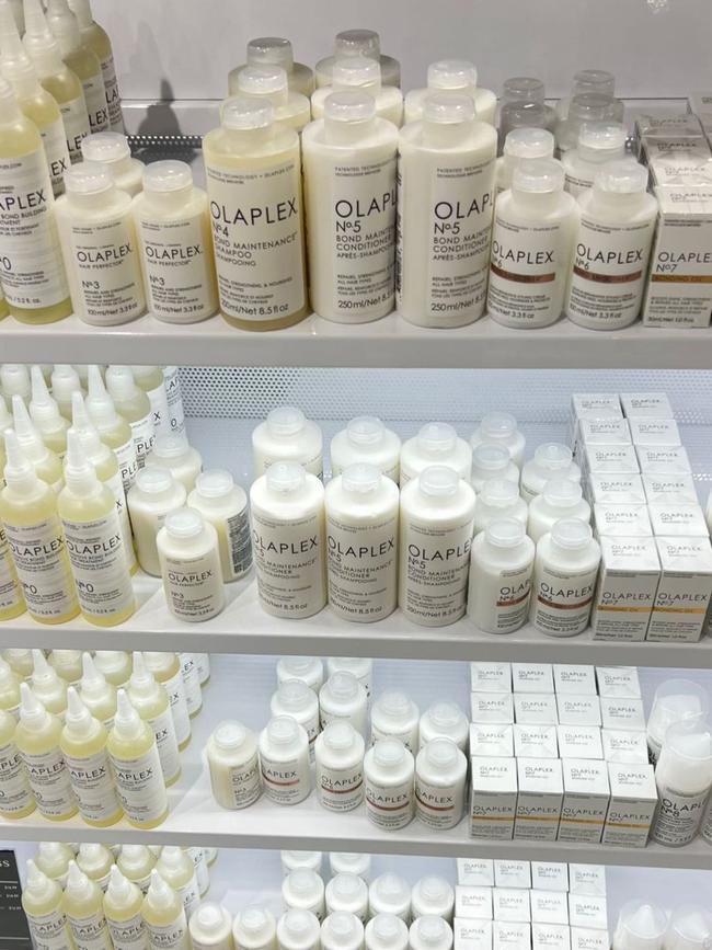 It sells luxury brands for low prices, including popular hair care brand Olaplex. Picture: Instagram