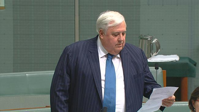 Clive Palmer's question about entitlements is thrown out