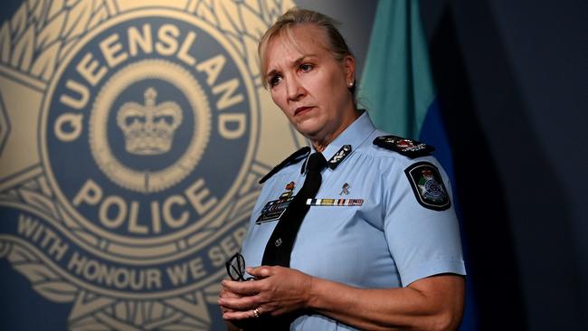 Queensland Police Commissioner Katarina Carroll says she scrapped the target after feedback from women who believed it undermined their credibility. Picture: Dan Peled