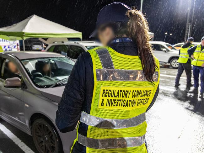 Officers from the Traffic and Highway Patrol Command assisted in the operation. Picture: NSW Police/Supplied