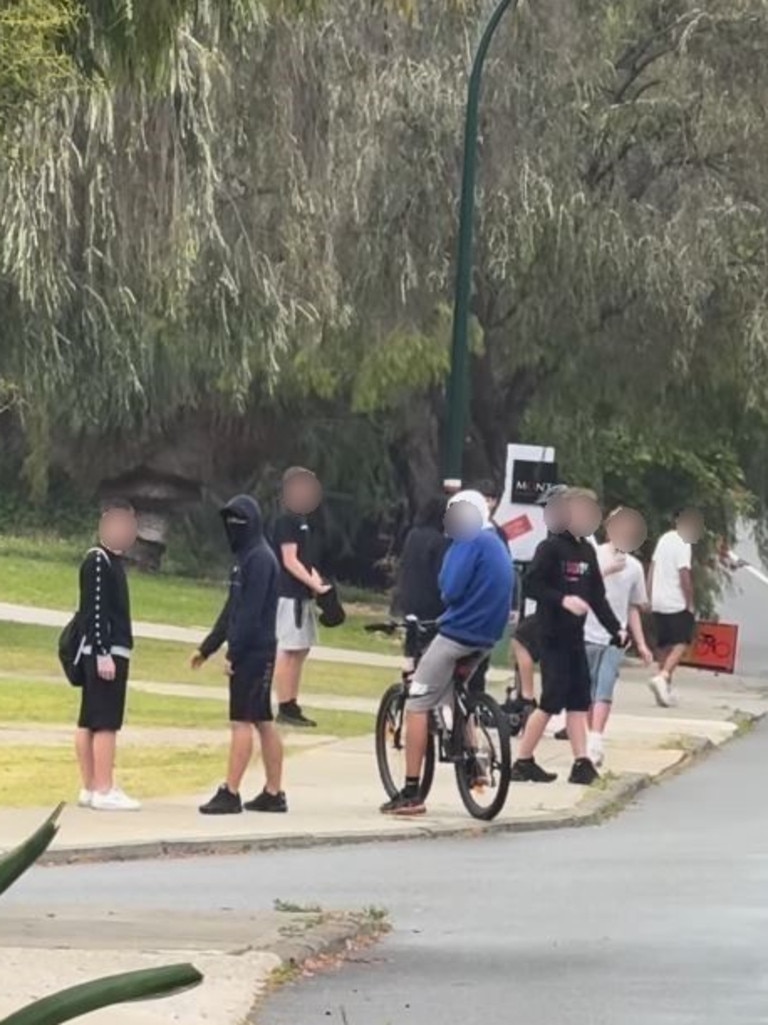 She shared footage of a group yelling slurs at her on the street. Picture: Instagram@tashpeterson