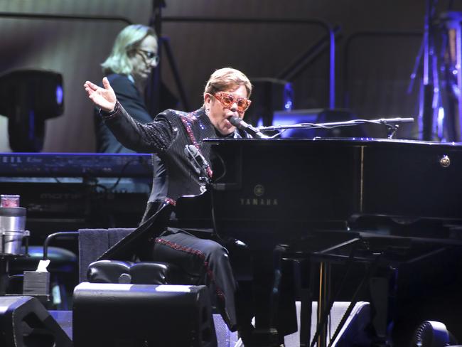 Elton John rolled out the hits in Adelaide and the crowd loved it. Picture: Dean Martin