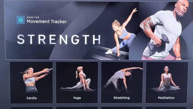 A series of strength classes makes use of the Peloton Guide and movement tracker.