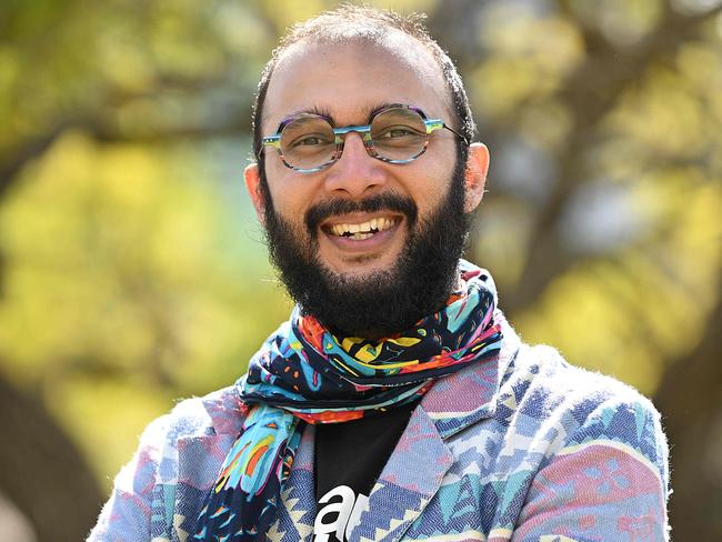 16/8/2023: Greens Jonathan Sriranganathan annonces that he will be a Brisbane Mayor Candidate, in the upcoming council election at a park in Stone Corner. pic: Lyndon Mechielsen/Courier Mail