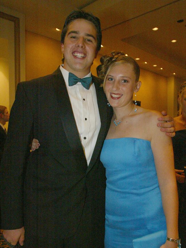 JULY 31, 2004: Emmanuel College Formal at the Gold Coast International. Matthew Marino and Kristin Ireland. PicAlex/Carter - education socials