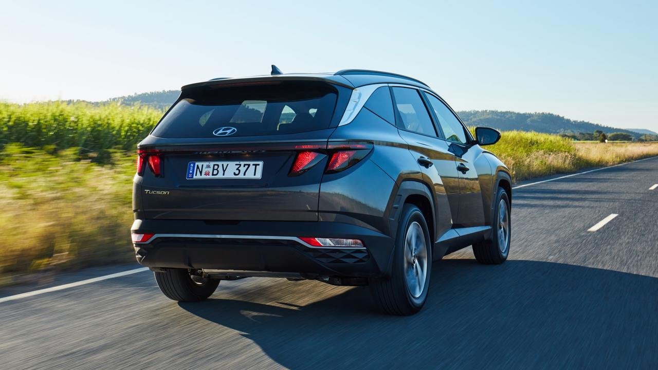 The Hyundai Tucson 2021 model is available with a naturally aspirated four-cylinder petrol, 1.6-litre turbo four-cylinder petrol or 2.0-litre four-cylinder turbo diesel engine.