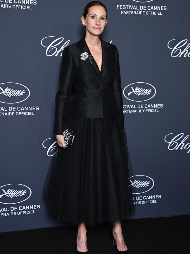 Later, she had a completely different hair style to present the Chopard Trophy. Picture: Pascal Le Segretain/Getty Images