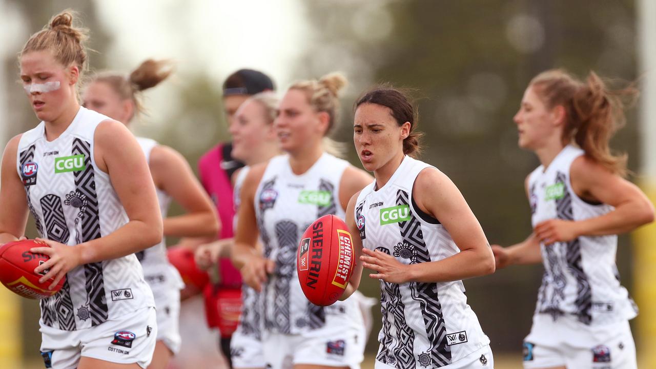 Collingwood has at least four players in isolation ahead of their Round 1 AFLW clash. Picture: Getty Images