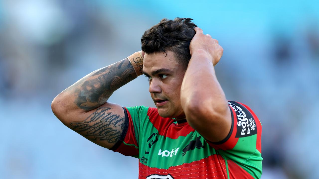 Latrell Mitchell had a series of brain explosions against the New Zealand Warriors. (Photo by Mark Metcalfe/Getty Images)