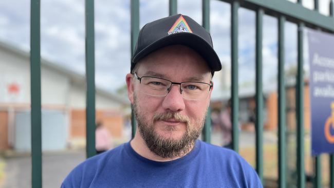 QPRC Mayor Kenrick Winchester seen outside Queanbeyan South public school. Picture: Julia Kanapathippillai