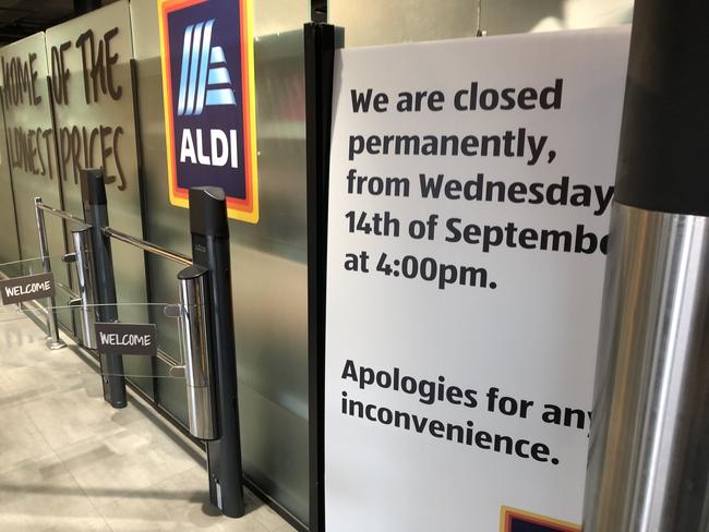 The ALDI supermarket on Manly Wharf at Manly pictured on September 5, 2022. Picture: Jim O'Rourke