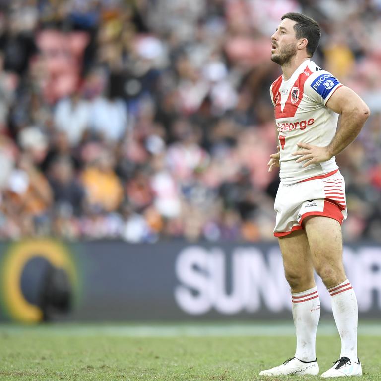 Ben Hunt has been doing it tough at the Dragons. Picture: NRL Photos