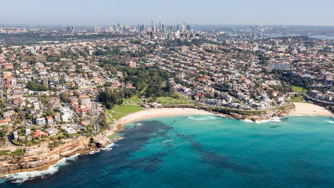 Bronte and Tamarama Beach in the eastern suburbs of Sydney.Picture: Istock