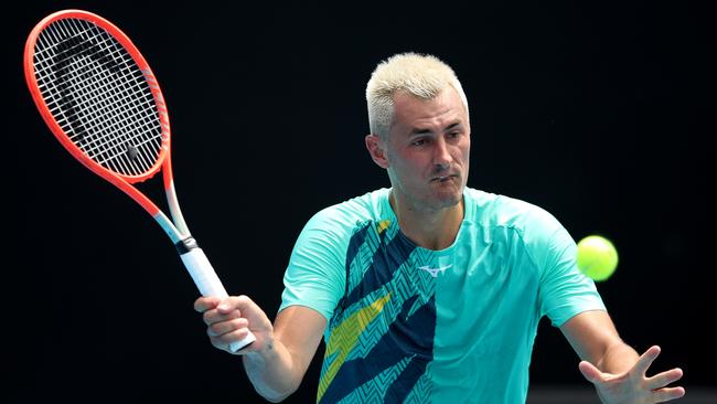 Bernard Tomic crashed out of Australian Open qualifying in 2022. Picture: Graham Denholm/Getty Images