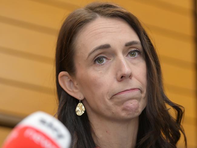 NAPIER, NEW ZEALAND - JANUARY 19: Prime Minister Jacinda Ardern announces her resignation at the War Memorial Centre on January 19, 2023 in Napier, New Zealand. (Photo by Kerry Marshall/Getty Images) *** BESTPIX ***