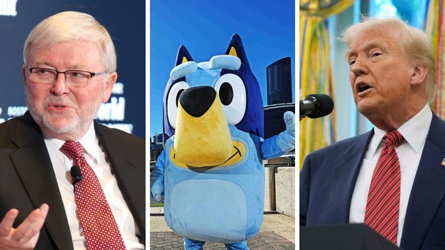 Donald Trump and Kevin Rudd
