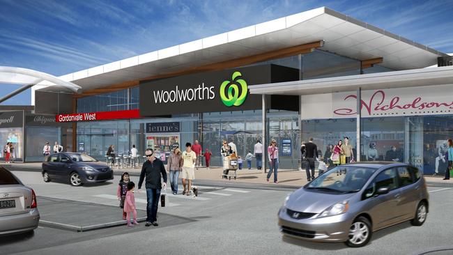 An artist's impression of Gordonvale's new Woolworths.