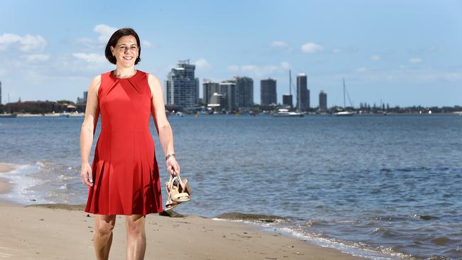 Leader of the LNP State Opposition, Deb Frecklington, at Southport. Picture Glenn Hampson