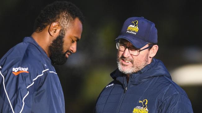 Brumbies coach Dan McKellar tore up Stephen Larkham’s playbook in 2018 and focused on building the Brumbies into an all-round team. Photo: Getty Images